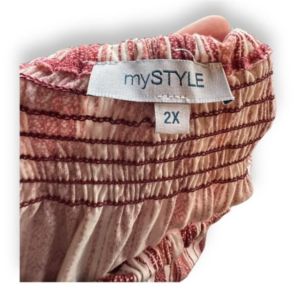 Women’s 2X Dusty Pink Orange Sleeveless Halter Romper With Pockets 2XL XXL 18 20 - Picture 8 of 8